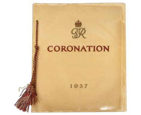 British Traditional Colours Souvenir booklet 1937in connection with the coronation of His Majesty King George VI and Her Maje
