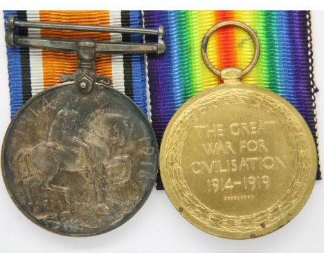 37815 PTE W C Anderson Highland light infantry WWI medal pair with boxes of issue. P&amp;P Group 1 (£14+VAT for the first lot