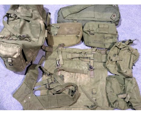 Gulf War period webbing and bag. P&amp;P Group 3 (£25+VAT for the first lot and £5+VAT for subsequent lots) 