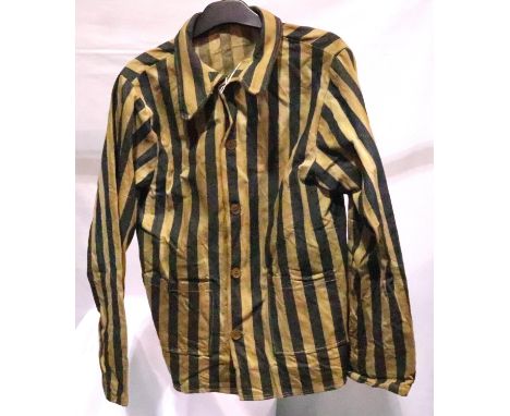 WWII period concentration camp jacket. P&amp;P Group 2 (£18+VAT for the first lot and £3+VAT for subsequent lots) 