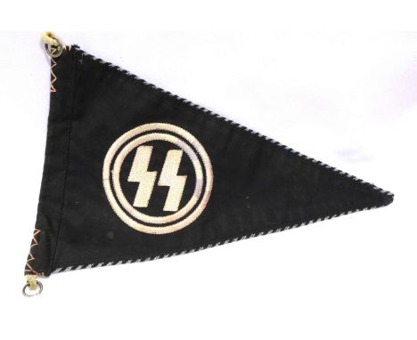 Reproduction Waffen SS pennant, L: 33 cm. P&amp;P Group 1 (£14+VAT for the first lot and £1+VAT for subsequent lots) 