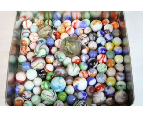 Collection of vintage Glass Marbles to include Hand made 19th Century examples