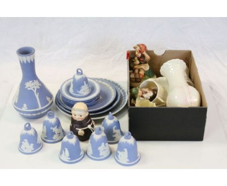 Mixed vintage ceramics to include; Hummel &amp; Wedgewood jasperware