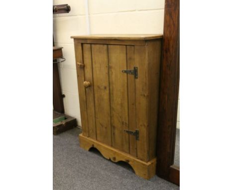Vintage pine cupboard with two shelves 