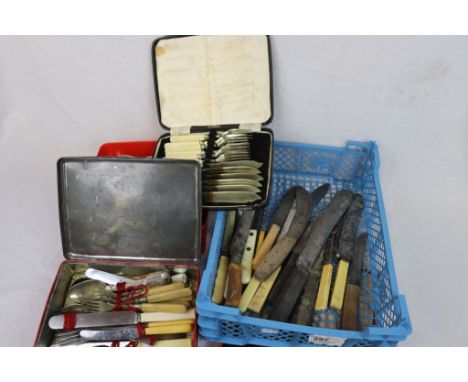 Collection of vintage Cutlery to include Boxed