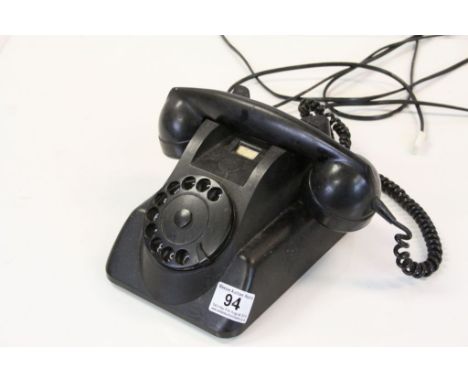 Vintage Black ' PTT ' Dial Telephone