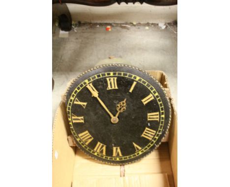 Vintage wood dial wall clock with bell 