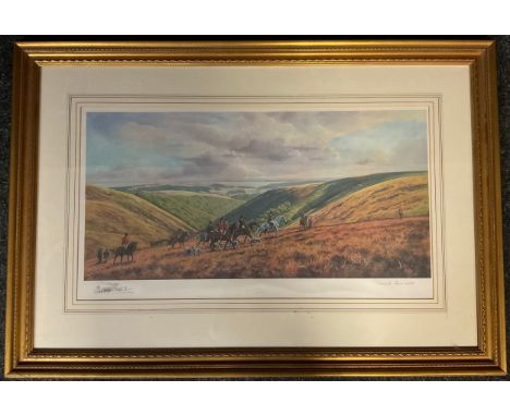 Donald Ayres, after, 'On the Moor', limited edition lithographic print, signed in pencil to margin, limited edition number 44