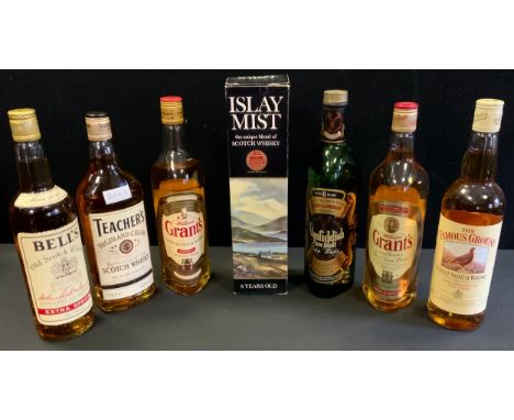 Wines &amp; Spirits - Glenfiddich single malt, aged 8 years, 70% vol;  Islay Mist unique blend Scotch whisky, 75cl, 40% vol; 