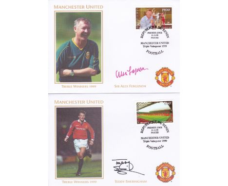 MANCHESTER UNITED SIGNED FDC'S 1999        Eighteen individually signed First Day Covers of Treble Winners, Manchester United