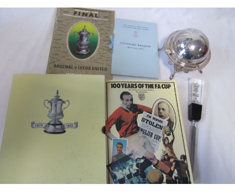 CENTENARY FA CUP FINAL 1972      Several items of ephemera from the 1972 Centenary FA Cup Final inc official Centenary book w