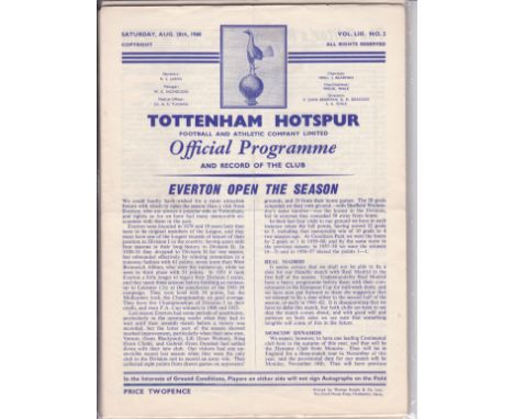 TOTTENHAM    Collection of 24 Tottenham home programmes from the 60/61 Double Season. All 21 League games and 2 FA Cup Ties v