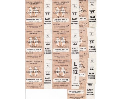 WORLD CUP 1966 - TICKETS       Ten World Cup tickets in ticket holder of all the London matches, 9 at Wembley and one at Whit
