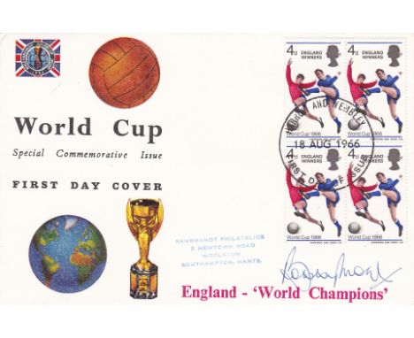 WORLD CUP 66    World Cup First Day Cover dated 18th August 1966 with England Winners stamps and Harrow and Wembley franking.