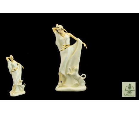 Royal Doulton Handpainted Figure 'Harriet' 'Charlston' Series HN 3797. Date 1996-1997. Height 9.25 inches 23.5 cms. First qua