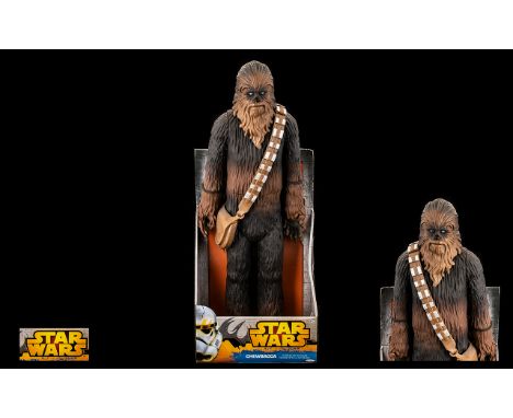Large Star Wars - Delux Figure ' Chewbacca ' ( Chewie ) First Mate and Co Pilot of The Millennium Falcon. Height 20 Inches - 