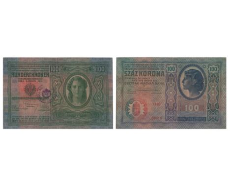  REGIONAL BUKOVINA, TRANSYLVANIA AND BANAT OVERPRINT ON AUSTRIAN AND HUNGARIAN NOTES TREASURY - 1919 FIRST PROVISIONNAL ISSUE