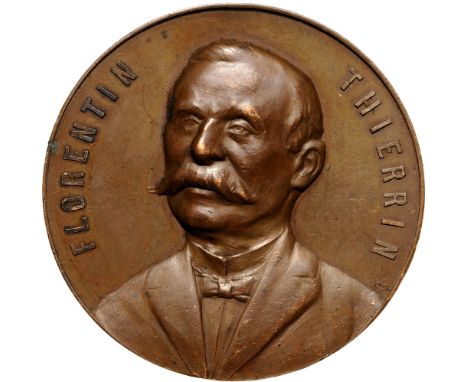 Medal 1902, signed, Bronze (58 mm, 83.88 g). XF