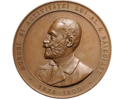 Medal 1900, signed Carniol, Bronze (65 mm, 111.70 g). R! XF+