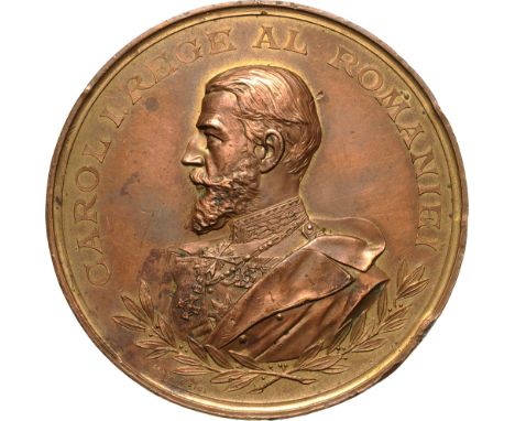 Medal 1903, signed by Carniol fiul, Bronze (65mm, 111.80 g). XF-