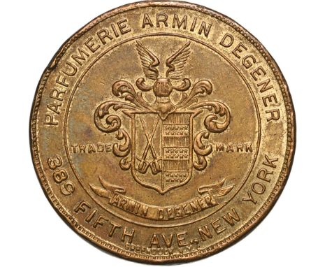 Parfumerie Armin Degener, ND Token (around 1920-1930). R! XF