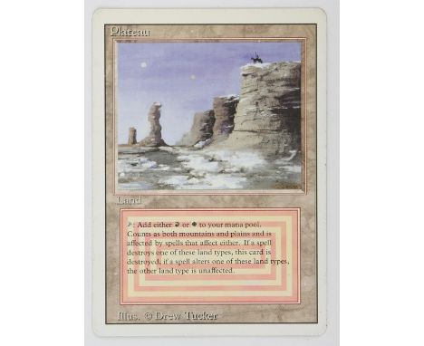 Magic The Gathering - Plateau - Revised (1994) This card is in Excellent condition.