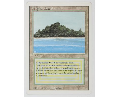 Magic The Gathering - Tropical Island - Revised (1994). This card is in Excellent condition 