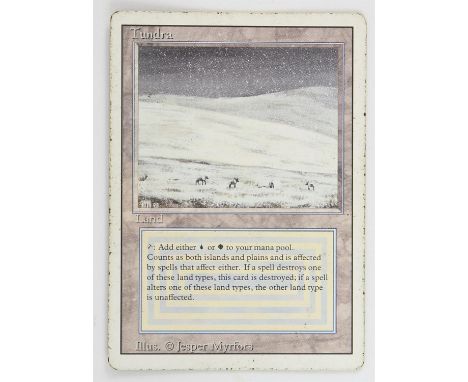 Magic The Gathering - Tundra - Revised (1994)This card is in Poor condition. It has black dots around the front boarder, edge