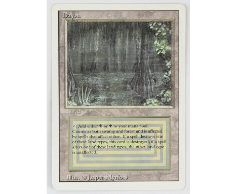 Magic The Gathering - Bayou - Revised (1994) This card is in Near Mint condition condition.