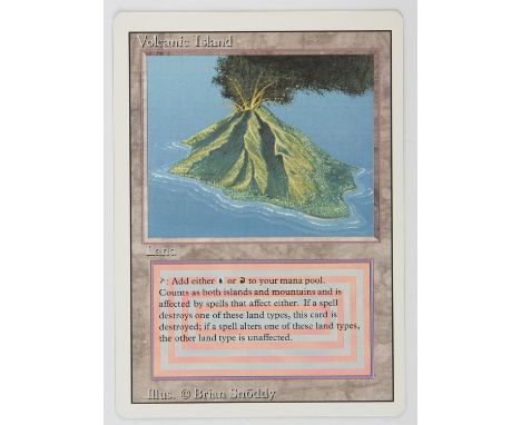 Magic The Gathering - Volcanic Island - Revised (1994) This card is in Excellent condition 