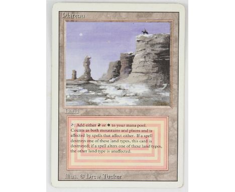 Magic The Gathering - Plateau - Revised (1994) This card is in Good condition condition.