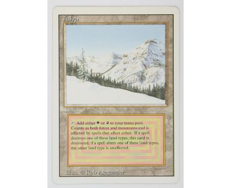 Magic The Gathering - Taiga - Revised (1994). This card is in Excellent condition. 