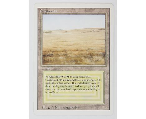 Magic The Gathering - Savannah - Revised (1994) This card is in Excellent condition. 