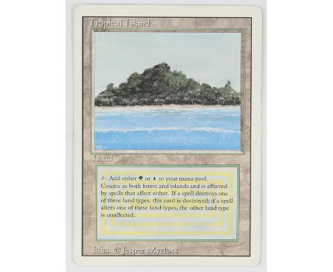 Magic The Gathering - Tropical Island - Revised (1994) This card is in Excellent condition.