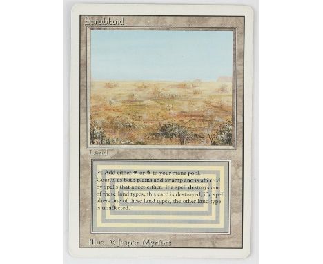 Magic The Gathering - Scrubland - Revised (1994) This card is in Excellent condition condition.