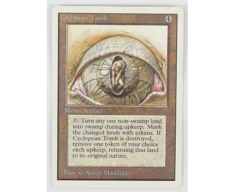 Magic The Gathering - Cyclopean Tomb - Unlimited (1993).This card is in light Played condition. 
