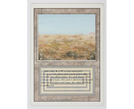 Magic The Gathering - Scrubland - Revised (1994)This card is in Excellent condition.