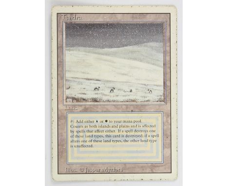 Magic The Gathering - Tundra - Revised (1994)This card is in Poor condition. It has black dots around the front boarder, edge