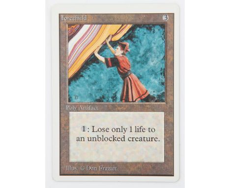 Magic The Gathering TCG Forcefield card. Unlimited (1993).  Provenance: property of a Magic The Gathering trading card player