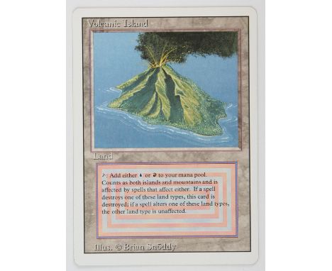 Magic The Gathering - Volcanic Island - Revised (1994) This card is in Excellent condition 