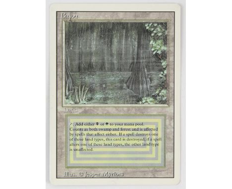 Magic The Gathering - Bayou - Revised (1994) This card is in Excellent condition.