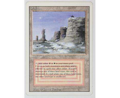 Magic The Gathering - Plateau - Revised (1994) This card is in Excellent condition.