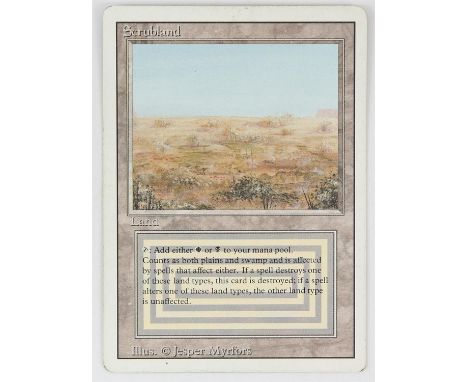 Magic The Gathering - Scrubland - Revised (1994) This card is in light played condition condition.