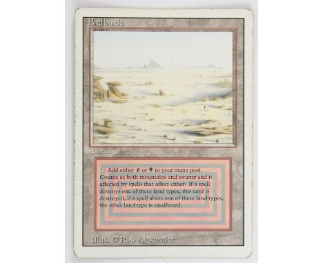 Magic The Gathering - Badlands - Revised (1994) This card is in Poor condition. It has black dots around the front boarder, e
