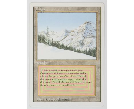 Magic The Gathering - Taiga - Revised (1994). This card is in Near Mint condition. 