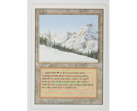 Magic The Gathering - Taiga - Revised (1994). This card is in Near Mint condition. 