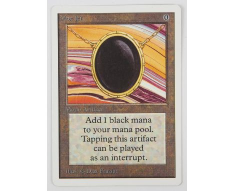 Magic The Gathering - Mox Jet - Unlimited (1993). An iconic card in Excellent condition.