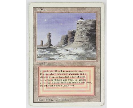 Magic The Gathering - Plateau - Revised (1994) This card is in Poor condition condition.