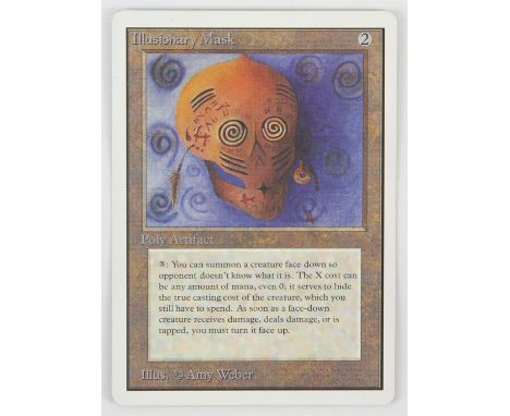 Magic The Gathering - Illusionary mask - Unlimited (1993).This card is in Excellent condition. 