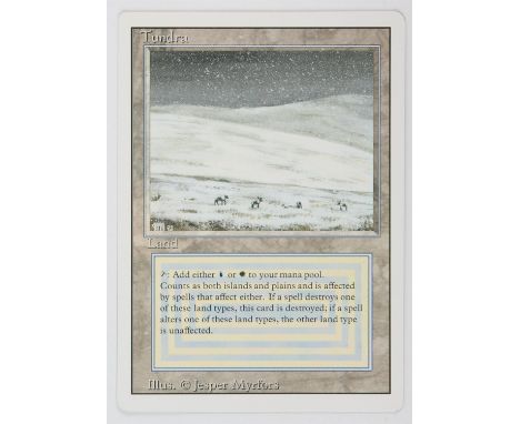 Magic The Gathering - Tundra - Revised (1994) This card is in Near Mint condition 